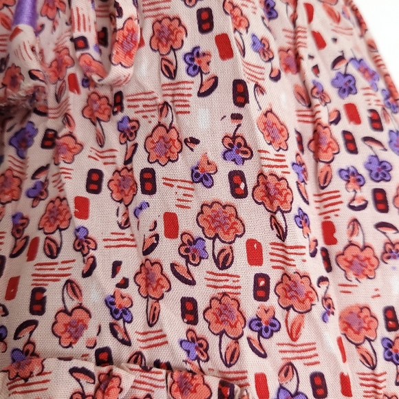 POUPETTE ST BARTH Floral Print Sleeveless V-neck Women's Dress SMALL - Picture 12 of 15